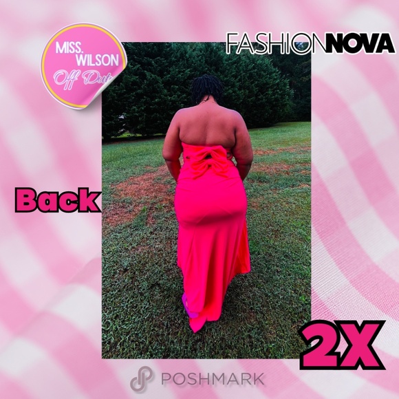 Fashionova Carried Away Crepe Knit Gown - 2X - Picture 2 of 2